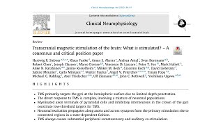 Ep1 Transcranial magnetic stimulation of the brain What is stimulated [upl. by Rasmussen]