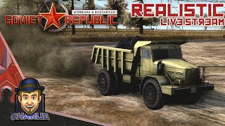 Getting Started  Workers amp Resources Soviet Republic Realistic Mode 01 [upl. by Anidan]