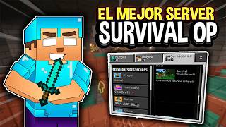 ✨ El MEJOR Servidor SURVIVAL OP 12131 BEDROCK amp JAVA ✅ Minecraft Server SURVIVAL 2024 [upl. by Airbmak549]