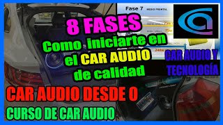 🔈🔉🔊Car audio desde 0 hasta nivel pro 8 fases a seguir para iniciar tu car audio de calidad 🎼 [upl. by Rivers]