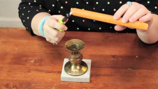 How to Make Tapered Candles Stand Up  Cute Crafts [upl. by Eico]