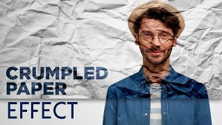 How to create a crumpled paper effect in photoshop  Photoshop tutorial [upl. by Parke424]