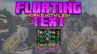 Floating Text Addon │ Minecraft Bedrock 120 UPDATED [upl. by Corey]