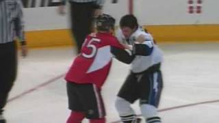 Zenon Konopka vs Chris Neil Dec 13 2008 [upl. by Mastic]