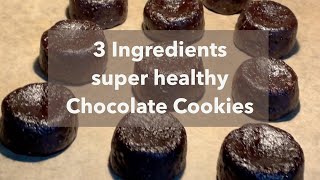 3Ingredients World’s Healthiest Chocolate Cookies Recipe [upl. by Yelbmik]