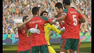 Maroc vs Argentine Coupe du Monde 2018 Russie 06 Demi Finale PES 18 [upl. by Jelene]