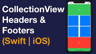 Swift CollectionView Headers amp Footers Xcode 11 iOS [upl. by Locke]