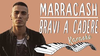 🎹 MARRACASH  Bravi a cadere I polmoni KARAOKE🎤 Piano Instrumental [upl. by Hyacinthie]