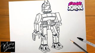 How to Draw TORDBOT from Friday Night Funkin Mod  Tord Legacy Edition [upl. by Ana]