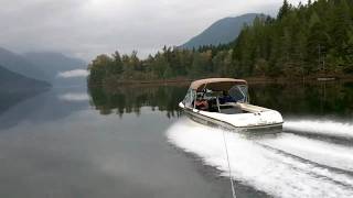 On a Quiet Lake  Spectacular Late Season Slalom Waterskiing POV HO Syndicate [upl. by Bautista]