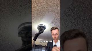 Fastest Popcorn Ceiling Removal  Man News via tariqspopcornremovalig satisfying renovation [upl. by Ennylyak]