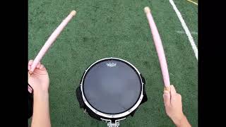 Stoneman Douglas Marching Band 2021 Snare Cam [upl. by Sacrod]