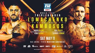 Vasiliy Lomachenko vs George Kambosos  POSTFIGHT PRESS CONFERENCE [upl. by Kerrill333]