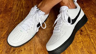 Nike Air Force 1 07 WhiteBlackTeal unboxing unboxing nike airforce [upl. by Llieno200]