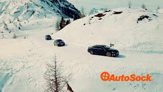 Safe Winter Driving with AutoSock Textile Snow Chains Commercial 2023 [upl. by Bailey974]