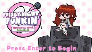 Main Menu Theme  Friday Night Funkin Monika Rebooted Mod FULL WEEK [upl. by Kearney880]