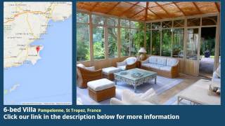 6bed Villa for Sale in Pampelonne St Tropez France on frenchlifebiz [upl. by Ahsiemac999]