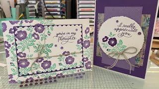 Live Crafting with the Softly Sophisticated Bundle amp other SAB24 freebies [upl. by Tinaret]