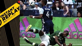 Instant Replay Nagbe gets crunched in Cascadia rivalry [upl. by Anazraf95]