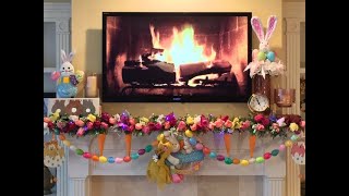 Easter Fireplace Mantel Decorating amp Styling [upl. by Ettenom]