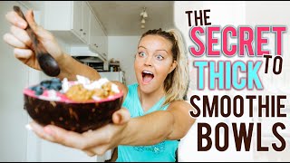 How to make THICK smoothie bowls [upl. by Hellman]