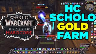 Hardcore WoW Scholomance Goldfarm  Solo Frost Mage  Argent Dawn Rep [upl. by Sekoorb985]