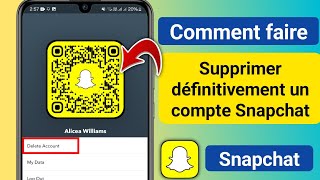 Comment supprimer définitivement un compte Snapchat facilement  Supprimer un compte Snapchat [upl. by Menken]