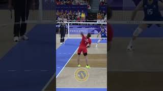 NISHIDA KNOCKDOWN SERVE 😱volleyball volley volleyballplayer nishidayuji yujinishida [upl. by Namhcan]