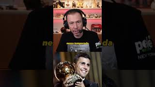 Tiago Leifert fala sobre a Bola de Ouro vencida pelo jogador espanhol RodriÂ vinijr boladeouro [upl. by Bbor]