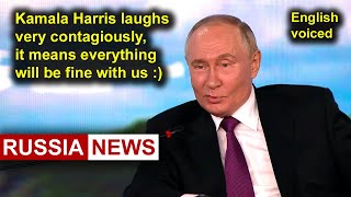 Putin Kamala Harris laughs very contagiously it means everything will be fine with us [upl. by Nylanna126]