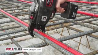 PEXGUN automatic PEX PIPE tie tool [upl. by Goodman]