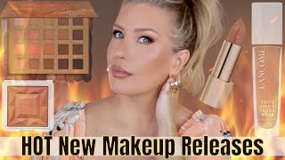 TESTING THE HOTTEST NEW MAKEUP RELEASES🔥Lancome Rare Beauty LA Girl  MORE [upl. by Ablem847]