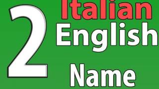 ItalianEnglish Series 2 Video 2 Whats Your NameCome Si Chiama [upl. by Nillek308]