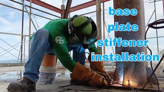 base plate stiffener installationfull weld [upl. by Valerle104]