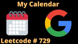 MY CALENDAR  LEETCODE 729  PYTHON SOLUTION [upl. by Chemar256]