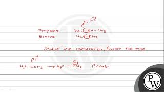 Reactivity of alkenes towards \ \mathrmH X \ decreases in the order A butene \ \ prope [upl. by Mehta98]