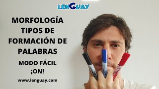 Morfología lexemas morfemas y tipos de formación de palabras Selectividad lengua EVAU PEVAU [upl. by Raseda]