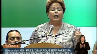 Em formatura de alunos Dilma afirma que Pronatec será um programa permanente [upl. by Inail]