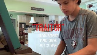 TraitorOlivia RodrigoPiano Cover [upl. by Aisekal]