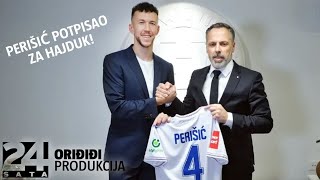 Ludnica u Splitu Ivan Perišić potpisao za Hajduk [upl. by Margette899]