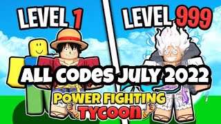 ALL NEW SECRET CODES in POWER FIGHTING TYCOON CODES Roblox Power Fighting Tycoon Codes [upl. by Nimrac]