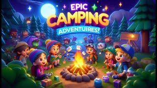 Camping Fun for Kids 🎉 Sing Along to the Ultimate Campfire Song [upl. by Bevers]