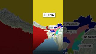 Seven sisters of India northeast state geography maps animation upscexam [upl. by Ahsinaj]