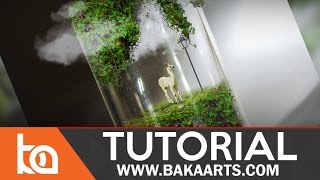 Beginner Photoshop photo manipulation Tutorial  The Magical Llama Bottle  Photoshop [upl. by Yesdnyl187]