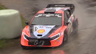 Monza Rally Show 2024 PS8 amp PS9 Rainy Action Pure Rally1 Sounds Old Track Flatout amp More [upl. by Solon]