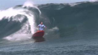 Hard core skimboard Lizarazu gagne en Stand Up à Tahiti PWA Slalom Catalunya [upl. by Faun804]