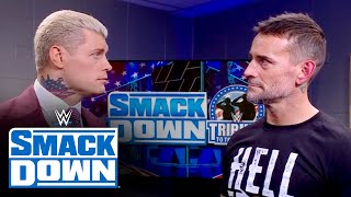 Cody Rhodes welcomes CM Punk back to WWE SmackDown highlights Dec 8 2023 [upl. by Haraf231]