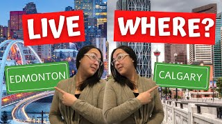 Should I Live in Edmonton vs Calgary What you NEED to know when moving to Alberta Canada [upl. by Shaner]