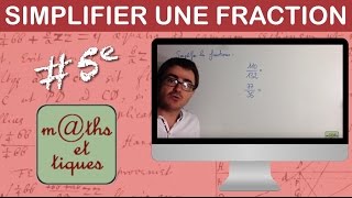 Simplifier une fraction 2  Cinquième [upl. by Aseel]