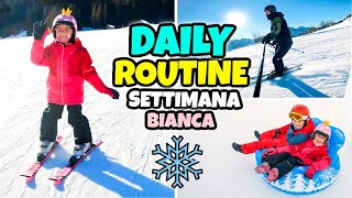 DAILY ROUTINE SULLA NEVE Famiglia GBR VLOG Settimana Bianca [upl. by Cordier]